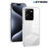 KEYSION Прозрачный чехол для телефона для VIVO Y35 Y22 Y22S Мягкий ТПУ+ПК Нескользящий HD Прозрачный Ударопрочный Задняя крышка для телефона для VIVO Y22 Y35