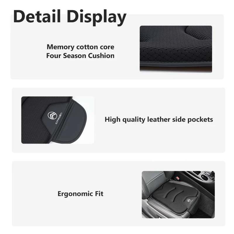 APG1 Car Seat Cushion Ice Silk Storage Pad Non-slip Protector Cover For Citroen C5 C1 C2 C6 C4L DS3 DS4 DS5 C-Elysee Grand Berlingo