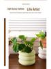 Nordic Style Cement Flower Pot - Creative, Simple Succulent Decor for Living Room or Study Desk.