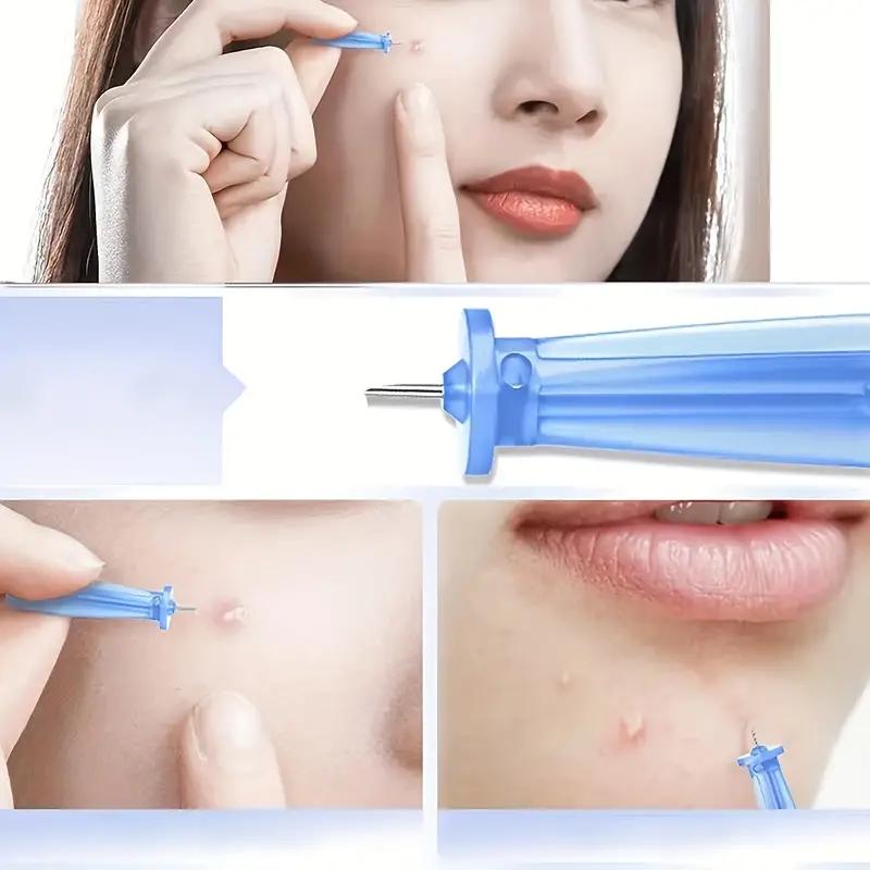 50/100/150/200 Pcs Blackhead Blemish Remover Tool, Ultra-fine Needle Pick Acne Easily Acne Stainless Steel Tools, Clean & Sanitary For Beauty Salon