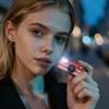 Компактная видеокамера 1080P Видеорегистратор Поддержка карты памяти(Нет TF-карты) Цифровой фотоаппарат-брелок 0,96 дюйма для путешествий, подарки детям