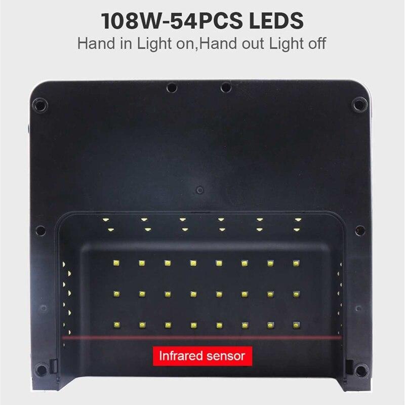 Многофункциональный пылесос 4 в 1, светодиодный, быстросохнущий, для всех ногтей, маникюрный аппарат, мощное всасывание