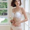 French Embroidered Lace Underwear Thin Cotton Half Cup Small Breasts Gathered Bra Big Anti-sagging Sexy Bra
