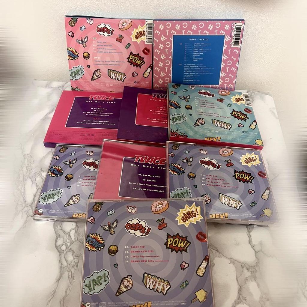 [USED] TWICE TWICE, Candy Pop, One More Time CD