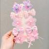 10pcs Flower Bow Hair Clip Princess BB Hair Clip New Hair Accessories  for Children