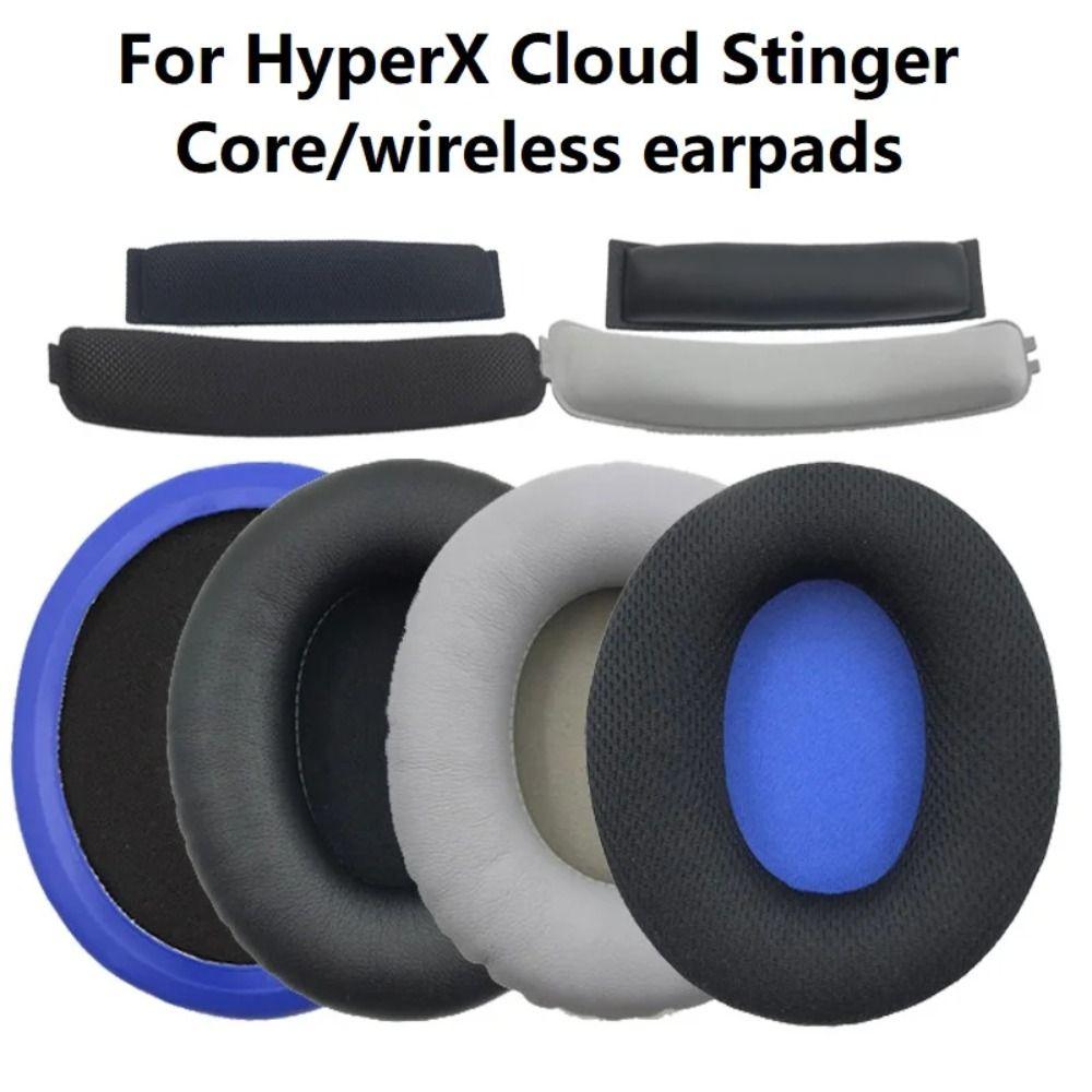 1Pair Protein Leather Ear Pads for HyperX Cloud Core 7.1 Headphones Accessories