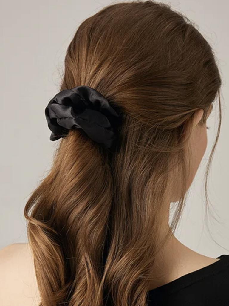 Black, Khaki, Brown, Hair Accessories Set for Women, Seamless Ponytail Holders Variety Hair Scrunchies For Women Lady 2024
