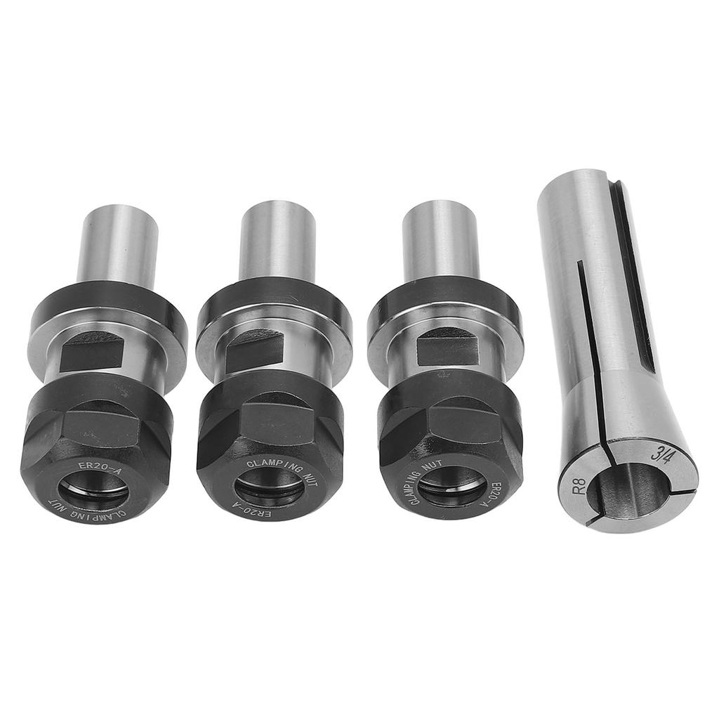 Набор цанговых патронов R8 34 пружинные цанги и 3 шт. удлинительные штанги цангового патрона для гравировки