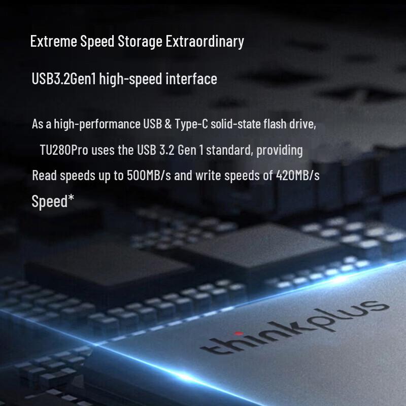 Lenovo TU280Pro Dual-Interface Metal USB Flash Drive