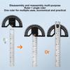 180 ° Angle Ruler Protractor 8/12 Inch Multi-angle Measurement Tools Goniometer Ruler  Carpenter