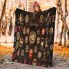 1PC The square-of Freemasonry printed blanket, al season lightweighsonry blanket home office outdoor nap multifuncsonry blanketional blanket