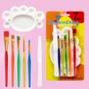 7 шт., Набор масляных ручек конфетных цветов, Палитра для акварели, Мастихин, Детский, Нейлоновый ворс, Инструмент для рисования в стиле DIY