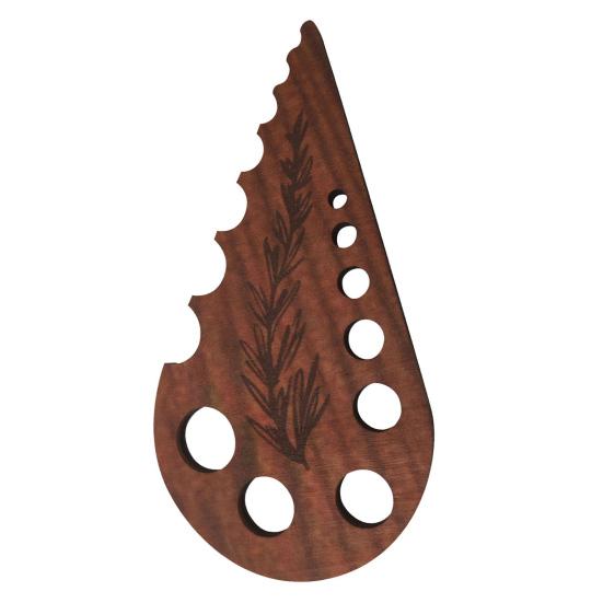 1/2 шт. 8-отверстное приспособление для удаления листьев трав Деревянное Быстрое Инструмент для удаления листьев капусты кале, мангольда и овощей Инструмент для удаления стеблей Сепаратор Кухонные гаджеты