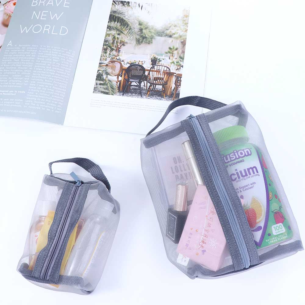 Bag Transparent Zipper Makeup Bag Women Cosmetic Bag Skin Care Storage Bag Korean Storage Bag