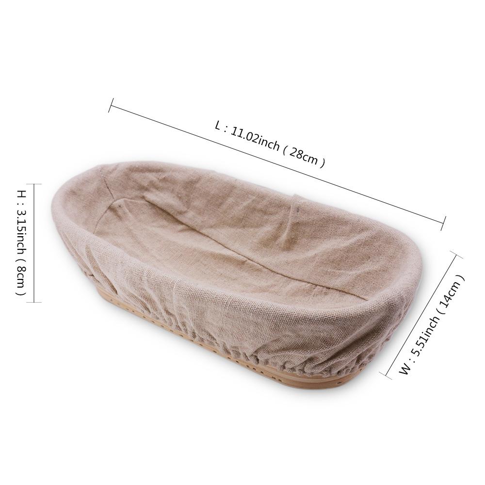 Набор инструментов для выпечки, овальная корзина из ротанга ручной работы, изогнутый нож для хлеба, расстойка, расстойка теста, Banneton Brotform, ферментация