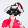 Мультяшные кошки Тканевые веера Бамбуковые веера Японский стиль Благородные дамы Представления Ручные веера Прекрасные веера для свадебной вечеринки Подарки