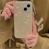 Японский корейский 3d Pearl Laser Love Heart мягкий чехол для телефона для Iphone 14 12 11 13 Pro Max Xr X Xs Max Роскошная защитная задняя крышка