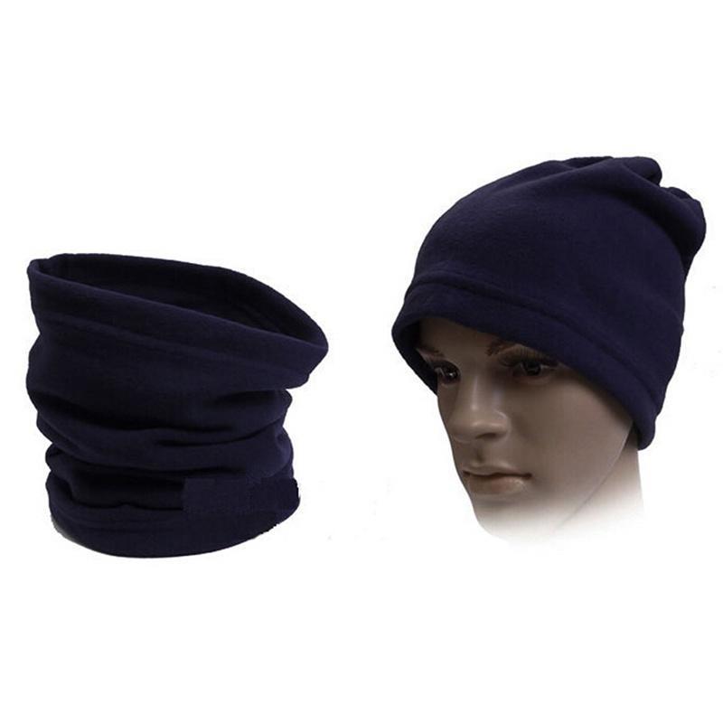 Unisex Men Women Thermal Warm Fleece Scarf Neck Warmer Ski Balaclava Hat EMA