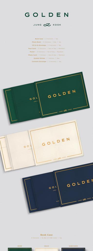 GOLDEN – JUNG KOOK (BTS) (Standard SUBSTANCE Version / CD + Photobook + Extras)