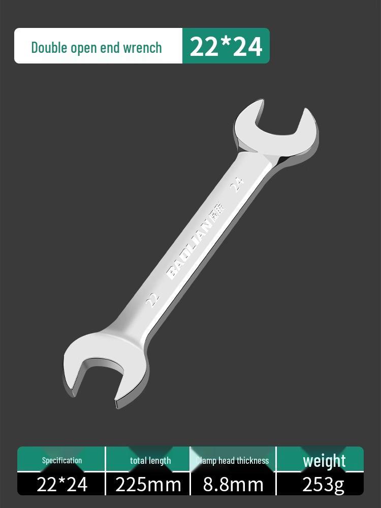 Набор двухсторонних рожковых ключей - Полированная поверхность, Маленький набор инструментов для дома, Помощник для гаек 8-10 мм