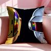 Band DDaft Punk Cushion Cover Breathable Linen Pillowcase Summer Odorless EcoFriendly Invisible Zipper Washable