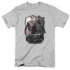 Batman Vs Superman Dawn Mens T Shirt Silver Officially Licensed