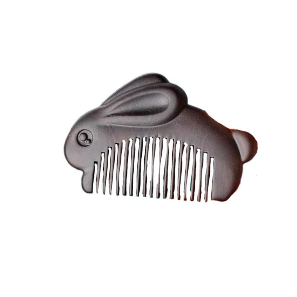 Scalp Sandalwood Comb Rabbit Wooden Comb Fashion Massage Wood Comb Gift