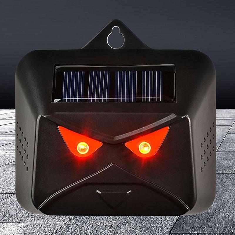Solar Predator Eye Animal Repeller Red LED Flash Night Deterrent for Garden Chicken Coop Farm