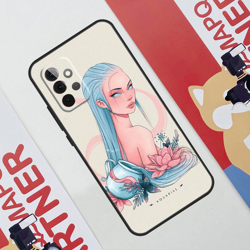 Чехол Horoscope Girl Скорпион Телец Дева Для Samsung Galaxy A06 A16 A36 A56 A55 A35 A33 A53 A13 A23 A17 A54 A34 A14 A52 A32 A15