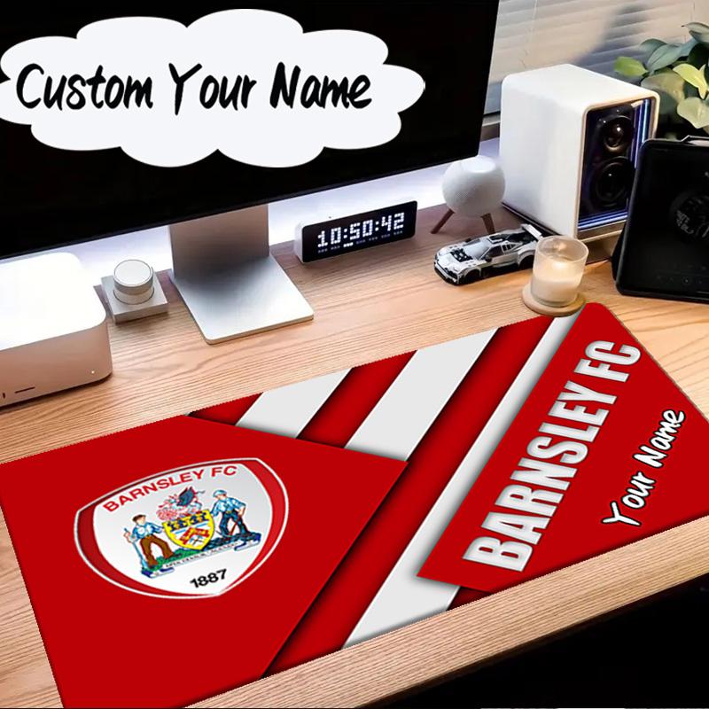 Custom Name Mouse pad Barnsley Crest Design Mouse Pad Desk Mat, Non-Slip Rubber Backer Pad For Computer Notebook Gaming Mouse Pad Birthday Gift