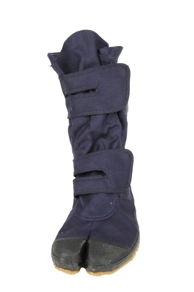 Work Gardening Tabi Split Velcro No Toe Size 25 [Nisshin Rubber] Shoes, Self-care Long, Toe, Closure, Cap, Men's, Navy,