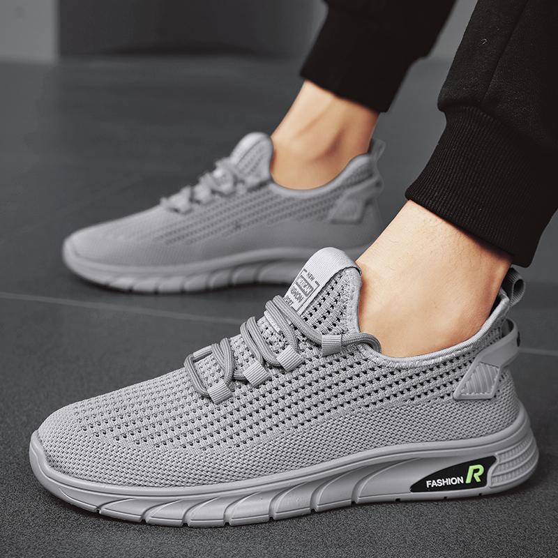 Мужская обувь, мужская повседневная спортивная обувь, мужская обувь с сеткой, дышащая и универсальная модная обувь, легкие кроссовки