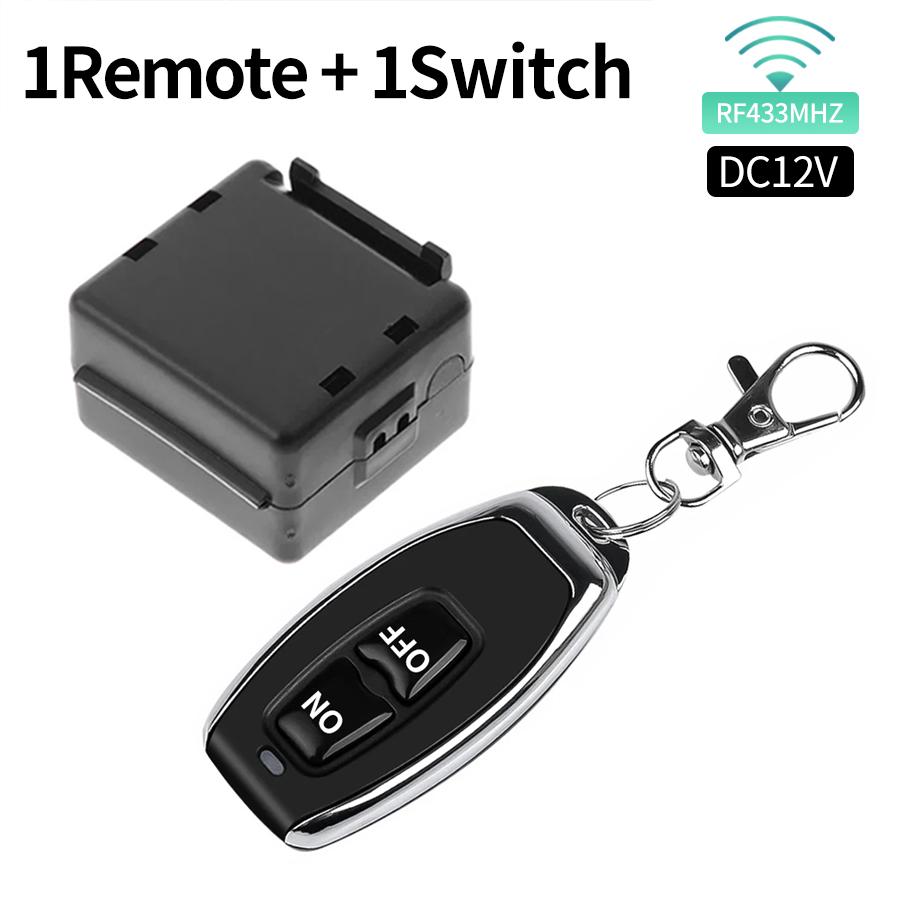 Беспроводной выключатель света RF 433 МГц DIY Модуль DC12V 1-канальный 10A Реле Приемник Передатчик Пульт дистанционного управления для Дверного Электромагнитного Замка