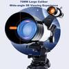 Астрономический телескоп-бинокль 150X, 70 мм, большая апертура, F30070, для кемпинга на открытом воздухе, для начинающих, для наблюдения за звездами и Луной