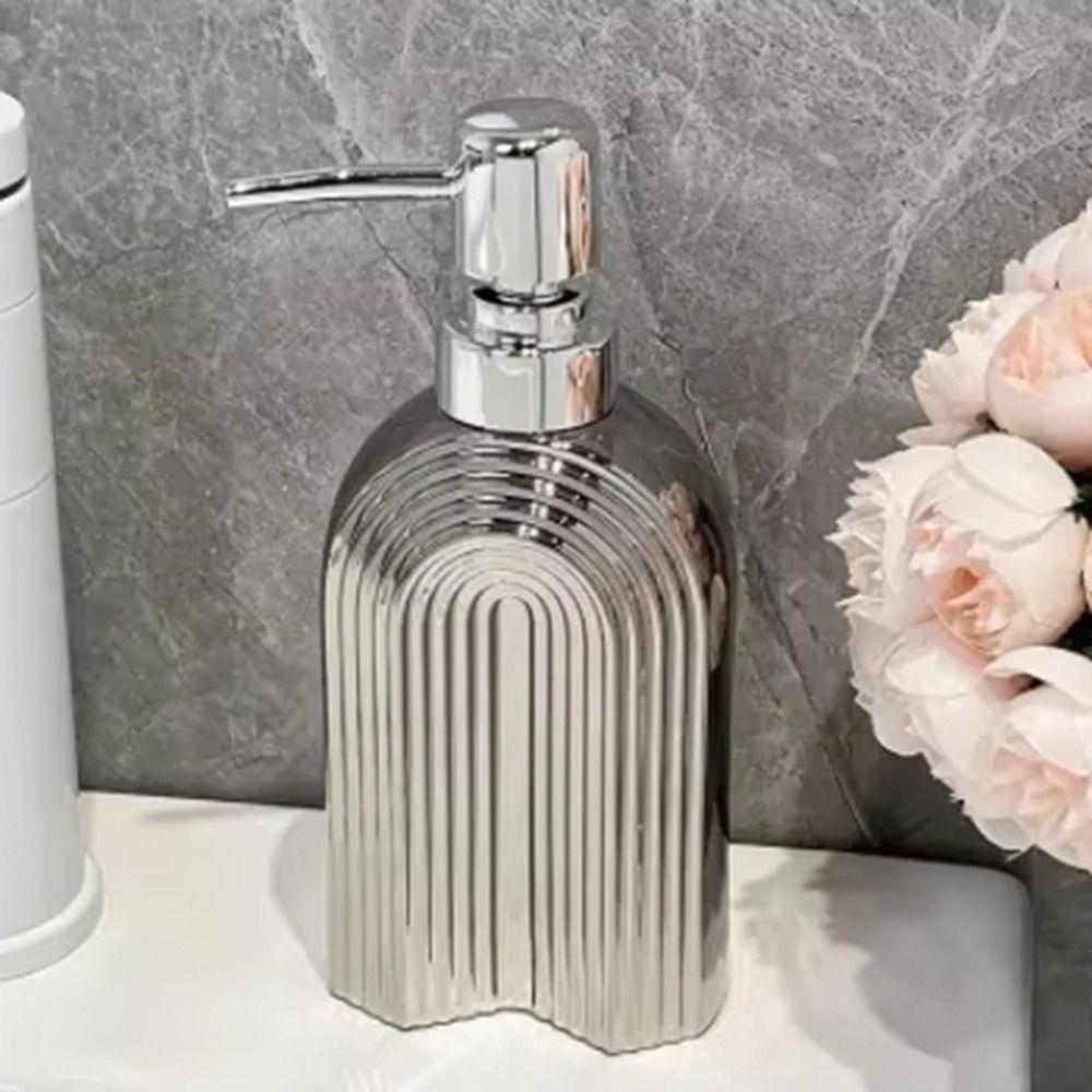 Многоразовая керамическая бутылка для жидкого мыла для рук, нажимного типа, бутылки для хранения жидкого лосьона, бытовая