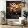 Cristiano Ronaldo Retro Tapestry Nordic Minimal Suitable For Living Room Studio Wall Balcony Yearround Hand Painted Style
