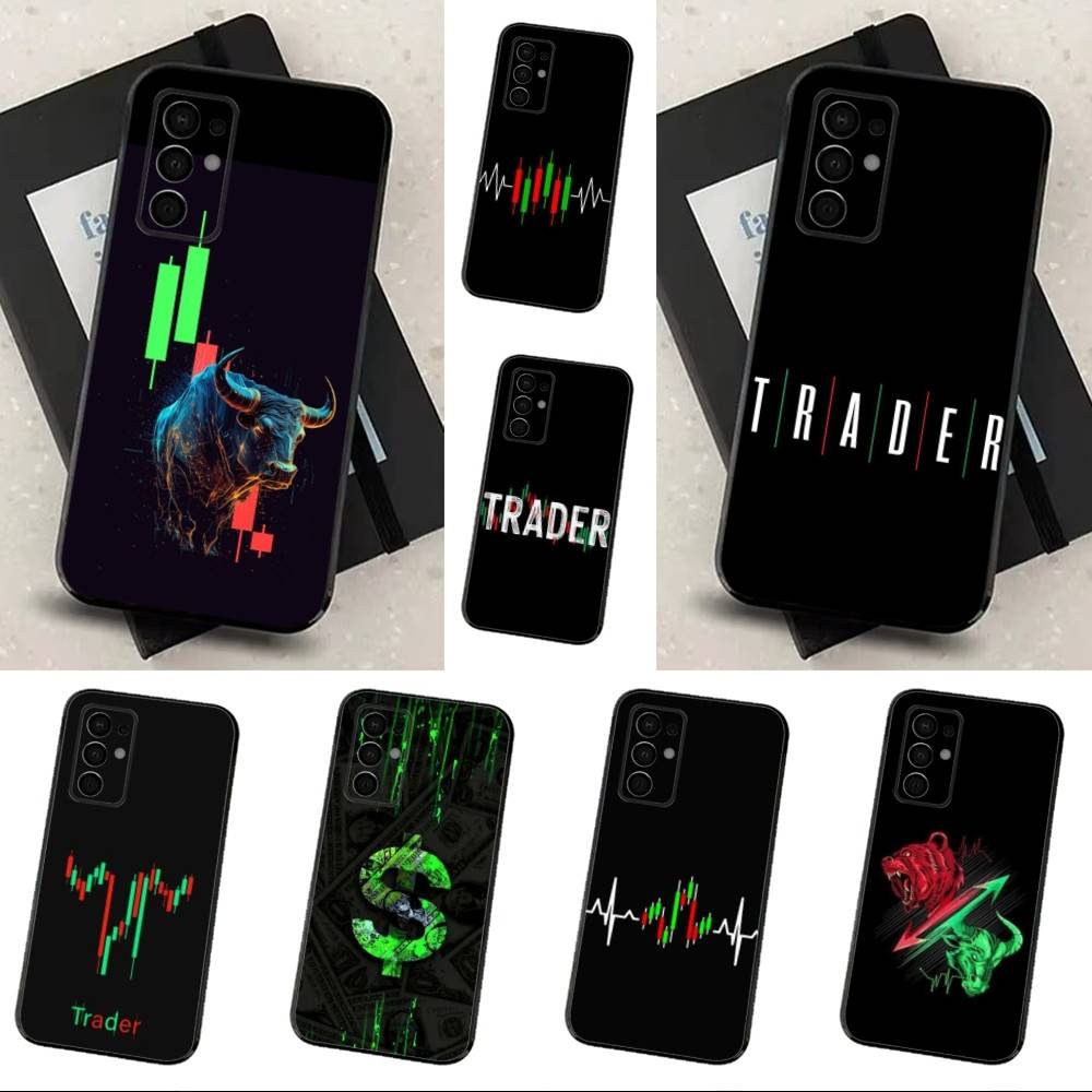 Торговля intraday Трейдер Трейдер Чехол для Samsung Galaxy A73,52,71,53,32,72,41,J7,22,Note,31,8,9,Мягкий Черный Силиконовый Чехол