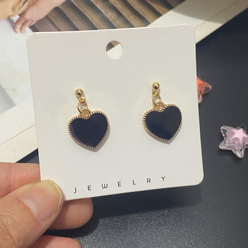 Jewelry Set for Girl Women Cute Romantic Love Heart Necklace Earrings Set Fashion Neck Jewelry