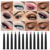 12 Colors Liquid Eye Shadow Elegant Glitter Eyeshadow Eye Makeup Eye Shadow Pencil Not Easy To Smudge Pearlescent Pen Eye Shadow Pen