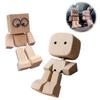 Shaking Legs Wooden Man Car Ornaments Creativity Cute Desktop Decorative Item Car Interior Aromatherapy Air Outlet Pendant
