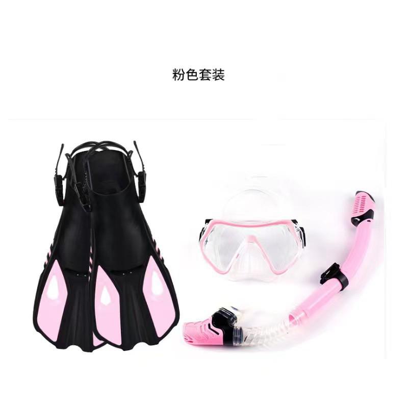 Adult Snorkel Set Full Dry Adjustable Fins Diving Mask Gear Swimming Snorkeling