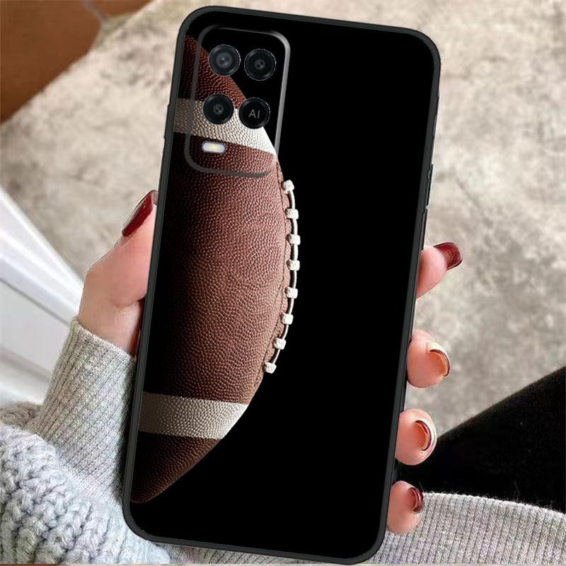 Rugby Ball Kit Team Case For Oppo A5 Pro A38 A58 A78 A98 A54 A74 A94 A18 A57 A17 A77 A80 A60 A40 A96 A76 A16 A15