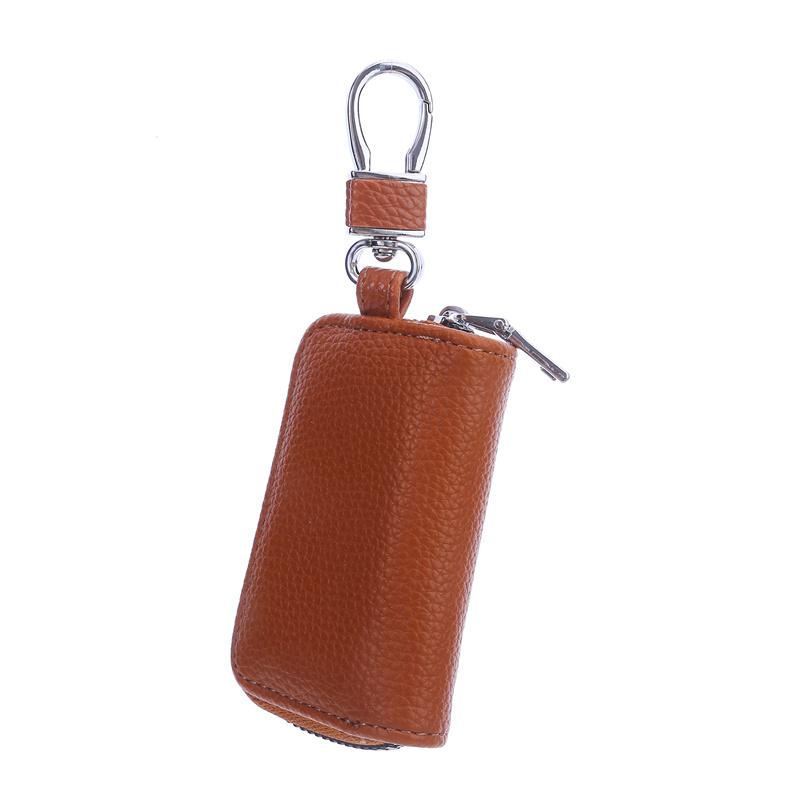 Водонепроницаемая кожаная сумка для ключей от автомобиля с видимым окном, автоматический замок с дистанционным управлением, кошелек для ключей