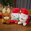 Santa Claus Snap Bracelet Elk Snap Ring Snowman Plush Doll Children's Toy