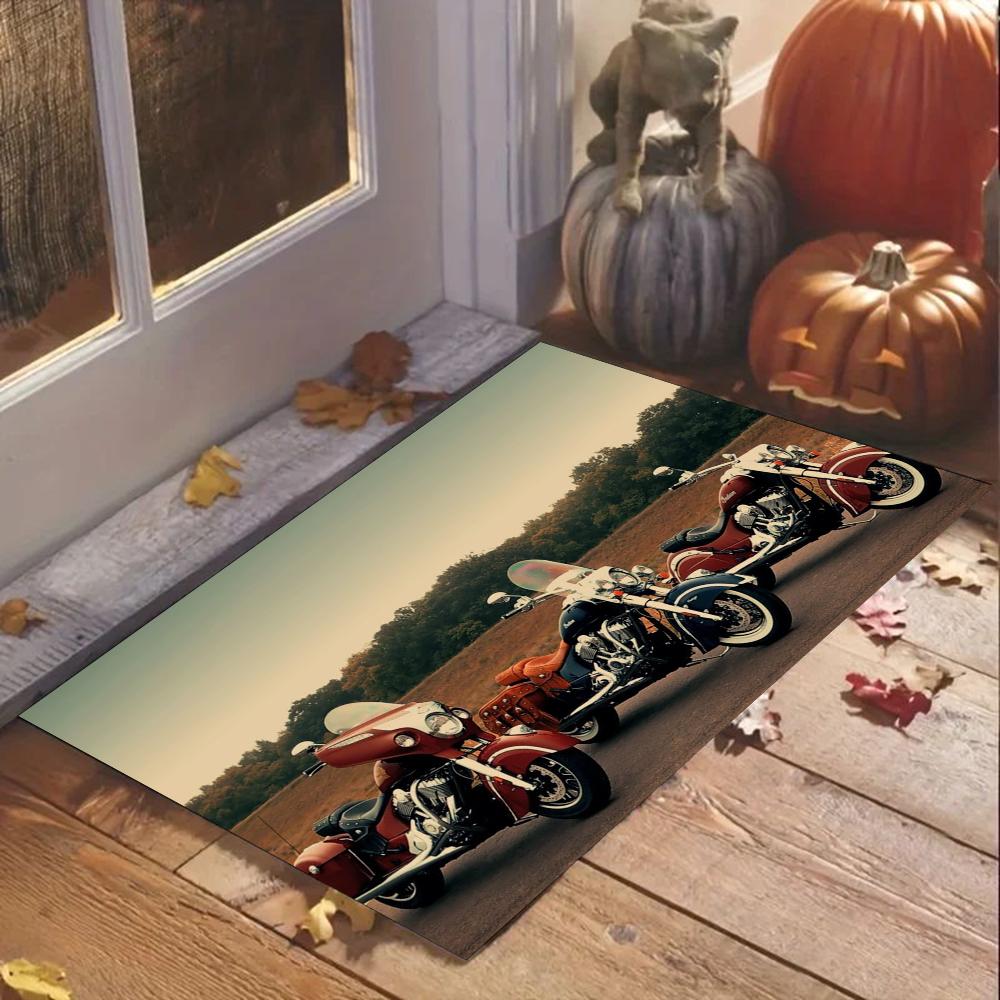 1 шт. Винтажный Мото Коврик для ванной Абсорбирующий коврик Противоскользящий коврик Принадлежности для домашнего декора Ковры Домашний Кухонный коврик для пола