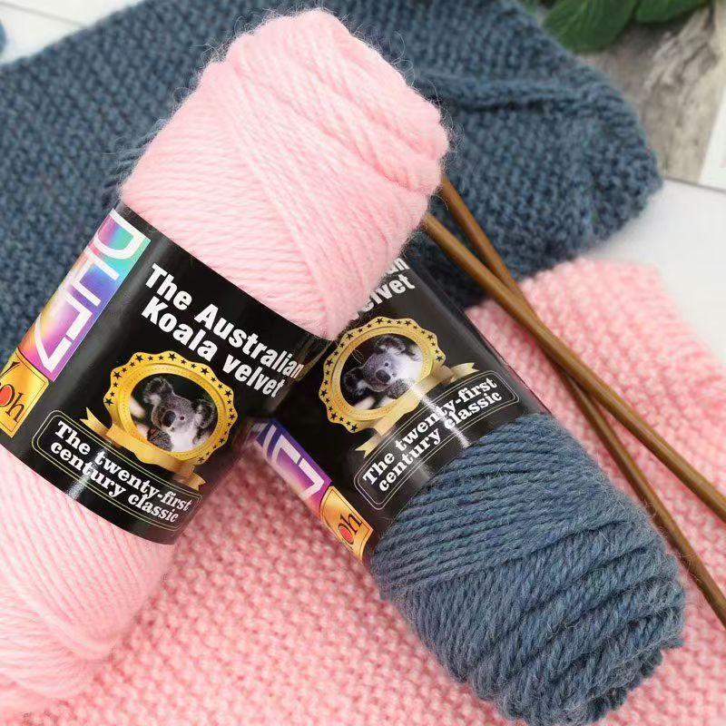 100G Wool Blended Koala Fleece Hand-knitted Medium Thick Yarn Rod Needle Thread Jacket Scarf DIY Knitting&Crocheting