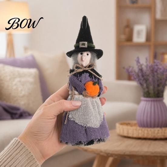 Halloween Party Decor Decoration, Realistic Ghost Festival Broom Cool Decorations Witch Ornament, Festive Atmosphere Tabletop Decoration Themed