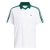 Adidas Men's Three-Stripe Quick-Dry Short Sleeve Polo Shirt