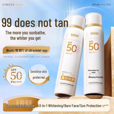 Baiyunshan Солнцезащитный спрей SPF50+ PA++++ Отбеливающий и Водостойкий