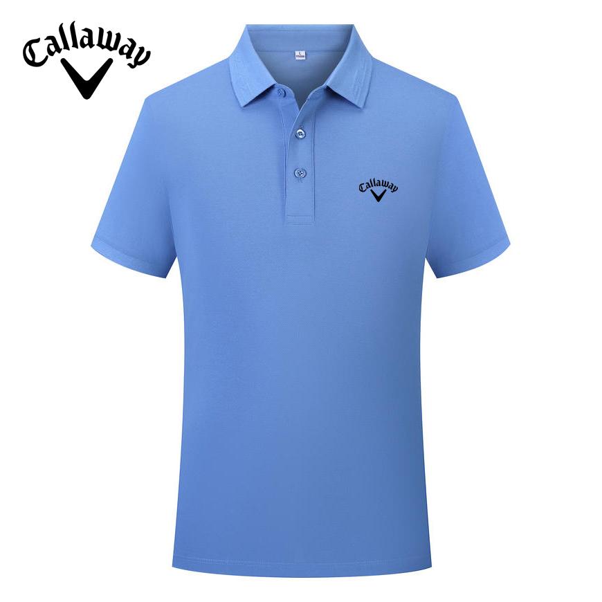 Callaway 2025 Весна/Лето Вышивка Однотонная Спортивная Хлопковая Рубашка Поло Для Мужчин и Женщин Быстросохнущая Пот Впитывающая Рубашка Поло